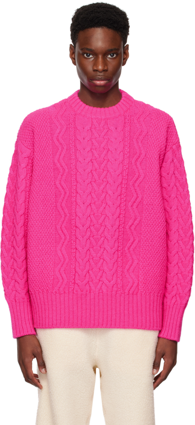 Shop Undercover Pink Crewneck Sweatshirt
