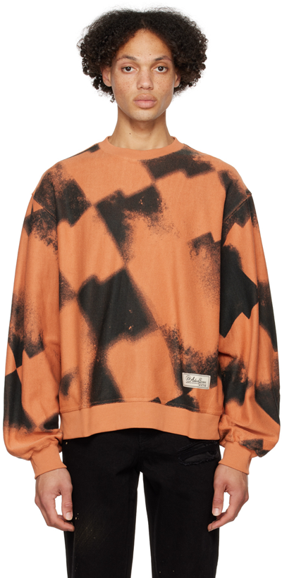 Shop Ader Error Orange Tenit Sweatshirt In Salmon