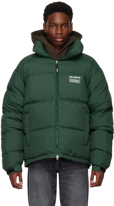 Shop Axel Arigato Green Observer Down Jacket In College Green