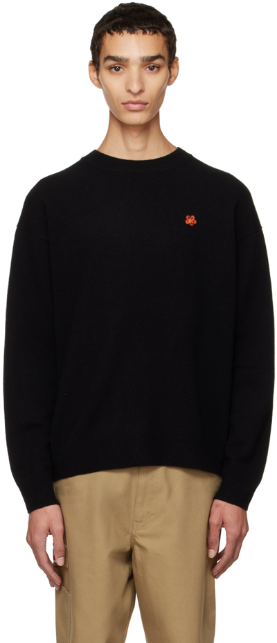 Shop Kenzo Black  Paris Sweater In 99 - Black