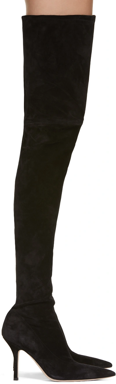 paris texas black thigh high boots