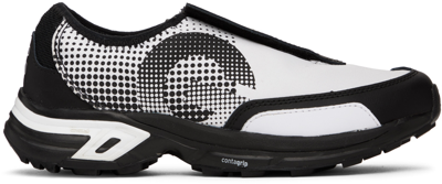 Shop Comme Des Garçons Black & White Salomon Edition Sr90 Sneakers In 1 Black/white