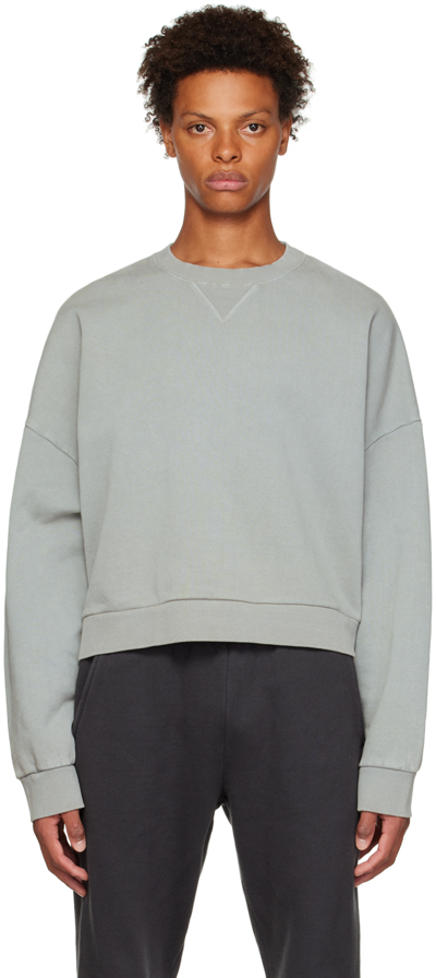 Shop Entire Studios Gray Box Sweatshirt In Rhino