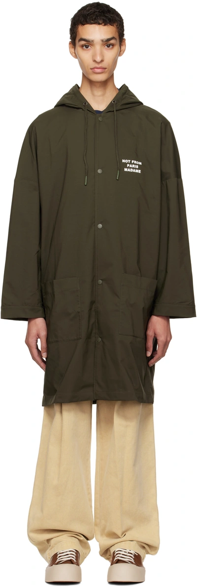 Shop Drôle De Monsieur Khaki Nfpm Coat