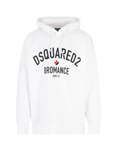 Man White Bromance Slouch Hoodie