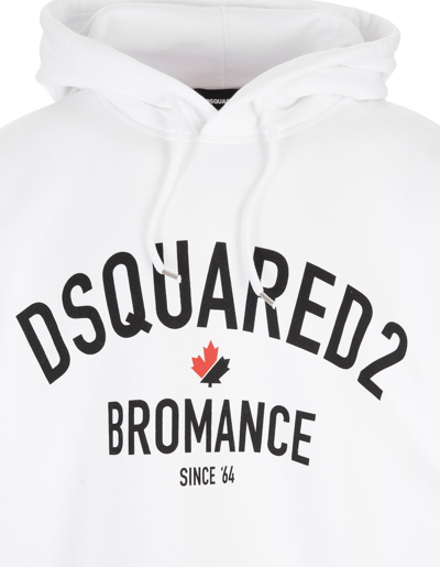 Man White Bromance Slouch Hoodie