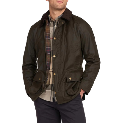 Shop Barbour Giacca In Cera  Ashby Mwx0339ol71 In Green