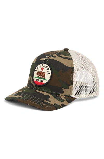 Shop American Needle Camo California Valin Camo Trucker Cap In Ivory-camo