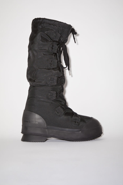 Shop Acne Studios Lace-up Boots In Black