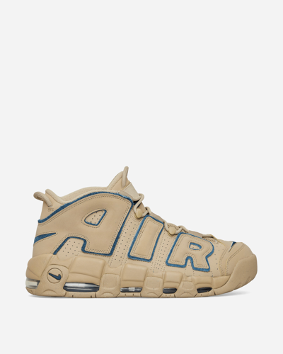 Shop Nike Air More Uptempo 96 Sneakers Beige / Blue In Multicolor