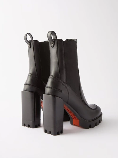 CHRISTIAN LOUBOUTIN Glory 100 leather platform ankle boots