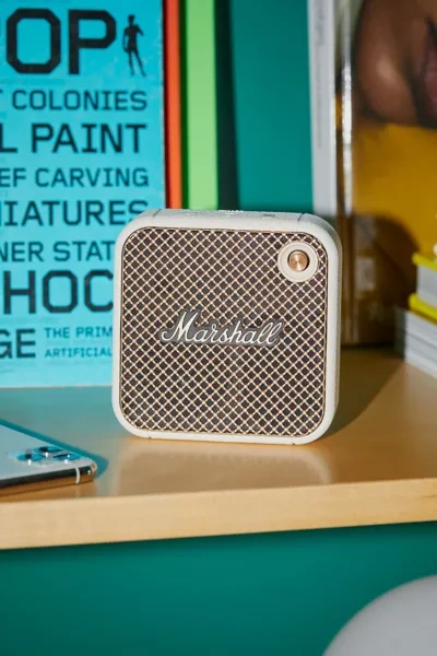 Shop Marshall Willen Portable Bluetooth Speaker In Cream At Urban Outfitters