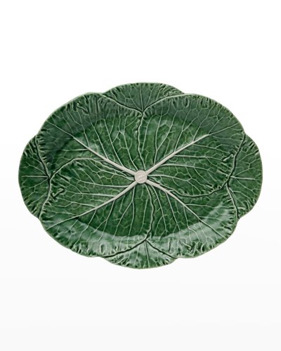 Shop Bordallo Pinheiro Cabbage 17" Oval Platter, Green