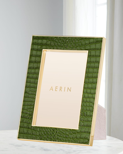 Shop Aerin Classic Crocodile Leather Frame, 4x6