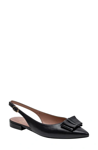 Shop Linea Paolo Deandra Slingback Pointed Toe Pump In Black