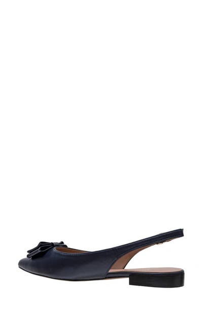 Shop Linea Paolo Deandra Slingback Pointed Toe Pump In Navy/ Marine Blue