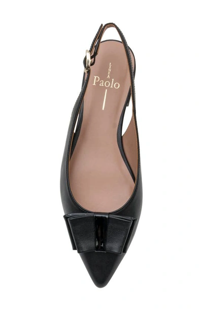 Shop Linea Paolo Deandra Slingback Pointed Toe Pump In Black