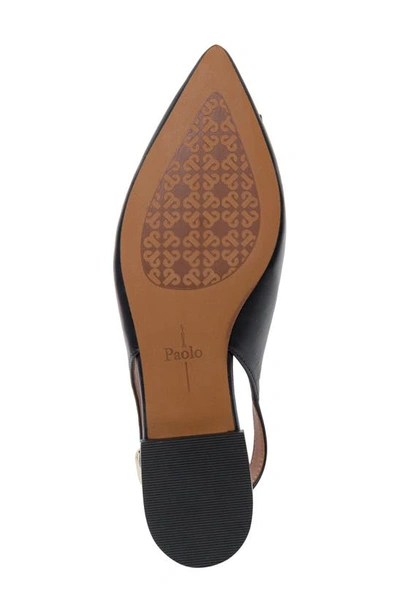 Shop Linea Paolo Deandra Slingback Pointed Toe Pump In Black