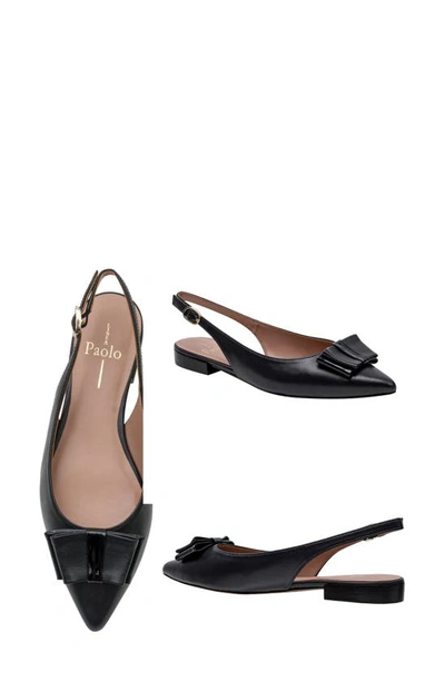 Shop Linea Paolo Deandra Slingback Pointed Toe Pump In Black