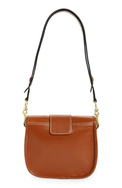 Shop See By Chloé Saddie Leather Shoulder Bag In Caramello