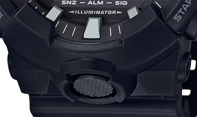 Shop G-shock Ga-700 Series Analog-digital Watch, 53mm In Black