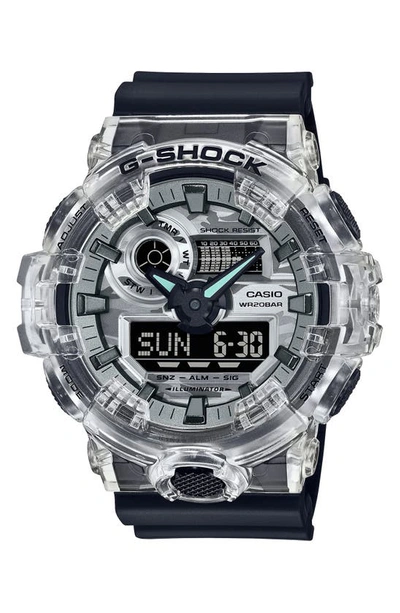 Shop G-shock Ga-700 Series Analog-digital Watch, 51mm In Black