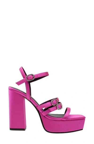 Shop Lisa Vicky Babe Strappy Platform Sandal In Raspberry