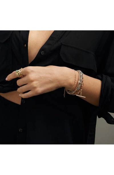 Shop Zoë Chicco Labradorite & Diamond Beaded Bracelet In 14kyg
