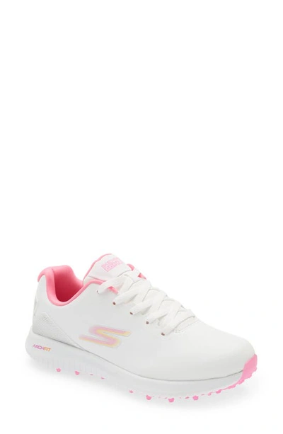 Skechers Women's Go Golf Max 2 Golf Sneakers From Finish Line In White/pink  | ModeSens