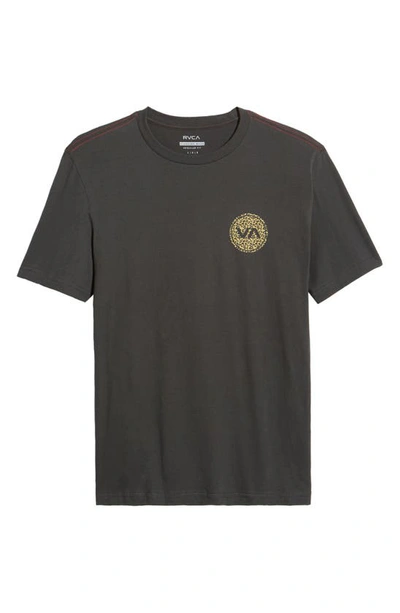 Shop Rvca Mod Fill Logo Graphic Tee In Pirate Black