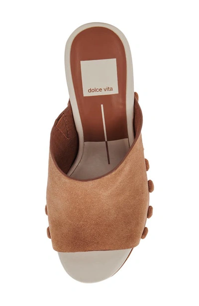 Shop Dolce Vita Emol Platform Sandal In Pecan Suede