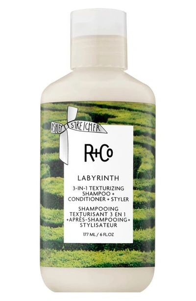 R + Co Labyrinth 3-in-1 Texturizing Shampoo, Conditioner And Styler 6 oz
