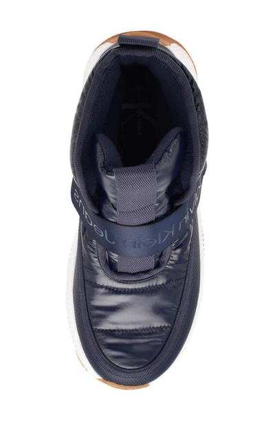 Shop Calvin Klein Mabon High Top Sneaker In Dark Blue