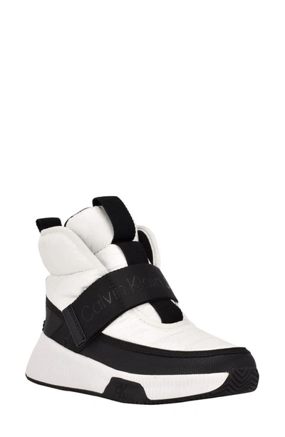 Shop Calvin Klein Mabon High Top Sneaker In White