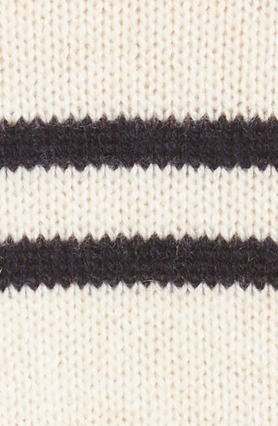 Shop Vince Double Stripe Wool & Cashmere Sweater In H Pampas/ Coastal