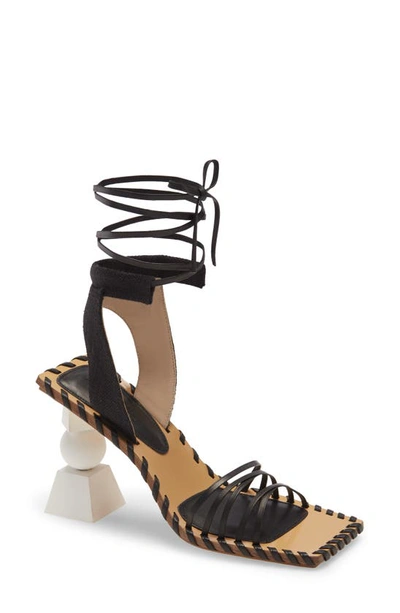 Shop Jacquemus Les Sandales Valerie Hautes Sandal In Black