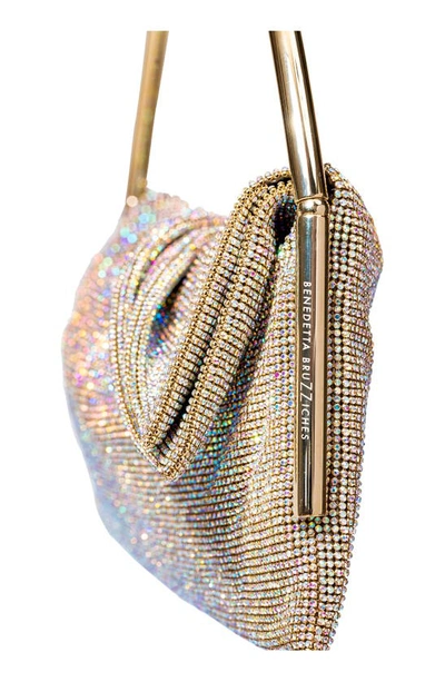 Shop Benedetta Bruzziches Travolta Da Un Insolito Crystal Mesh Top Handle Bag In Crystal Ab