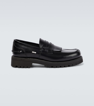 Shop Our Legacy Commando Leather Loafers In Black Leather