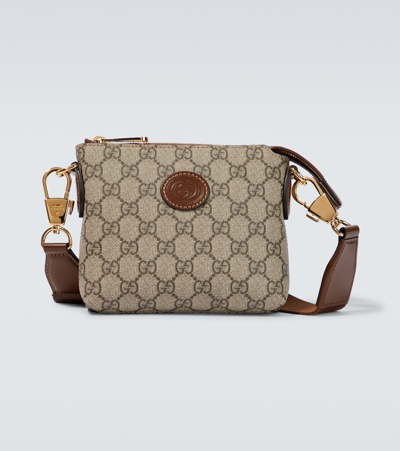 Shop Gucci Gg Supreme Canvas Messenger Bag In Be.eb/bro.sug/br.sug