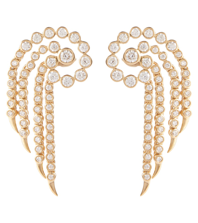 Shop Ondyn Sparkler 14kt Gold Earrings With Diamonds