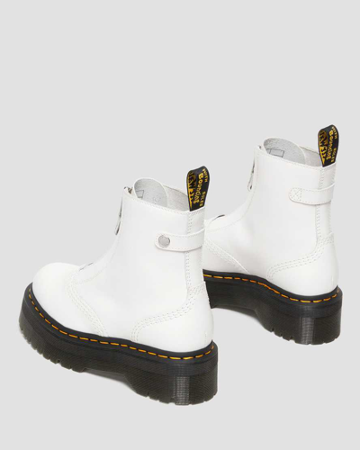 Shop Dr. Martens' Damen Nappa Leder Jetta Plateau Stiefel In White