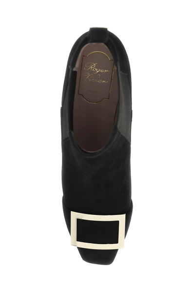 Shop Roger Vivier Trompette Chelsea Ankle Boots In Black