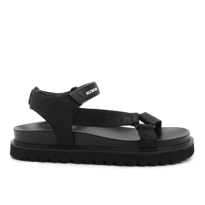 Shop Moncler Flavia Sandals In Black