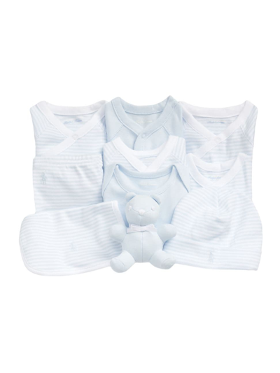 Shop Polo Ralph Lauren Baby's 11-piece Essential Cotton Set In Beryl Blue