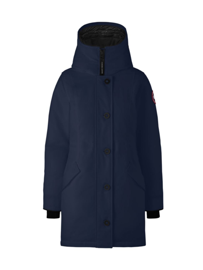 Shop Canada Goose Women's Rossclaire Down Parka In Atlantic Navy