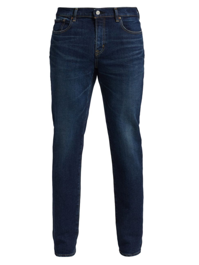 Shop Moussy Vintage Men's Mvm Saline Skinny Jeans In Dark Blue