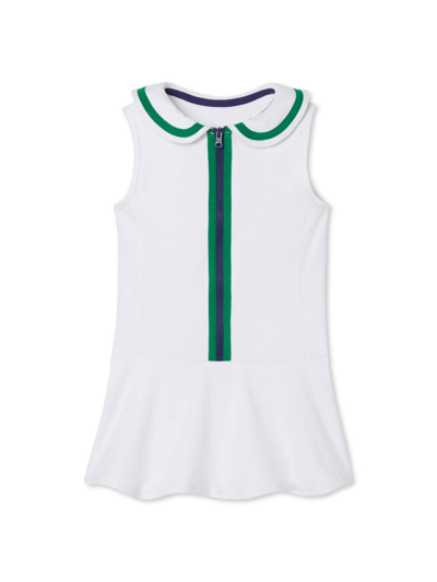 Shop Classic Prep Little Girl's & Girl's Vivian Tennis Performance Dress In Bright White