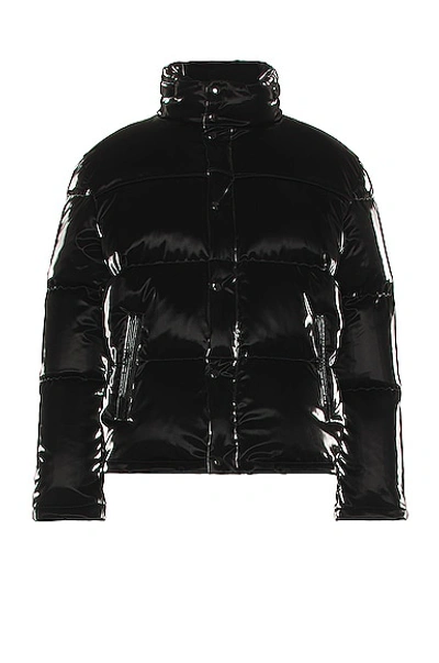Saint Laurent Doudoune Quilted Shell-down Hooded Jacket In Noir