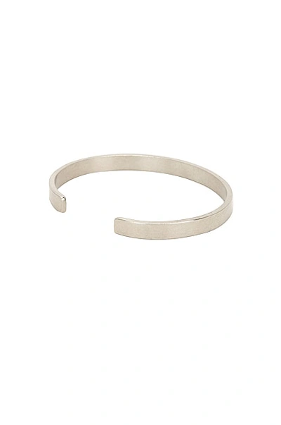 Shop Maison Margiela Cuff Bracelet In Palladioburattato