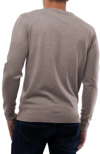 X-ray Crew Neck Knit Sweater In Concrete